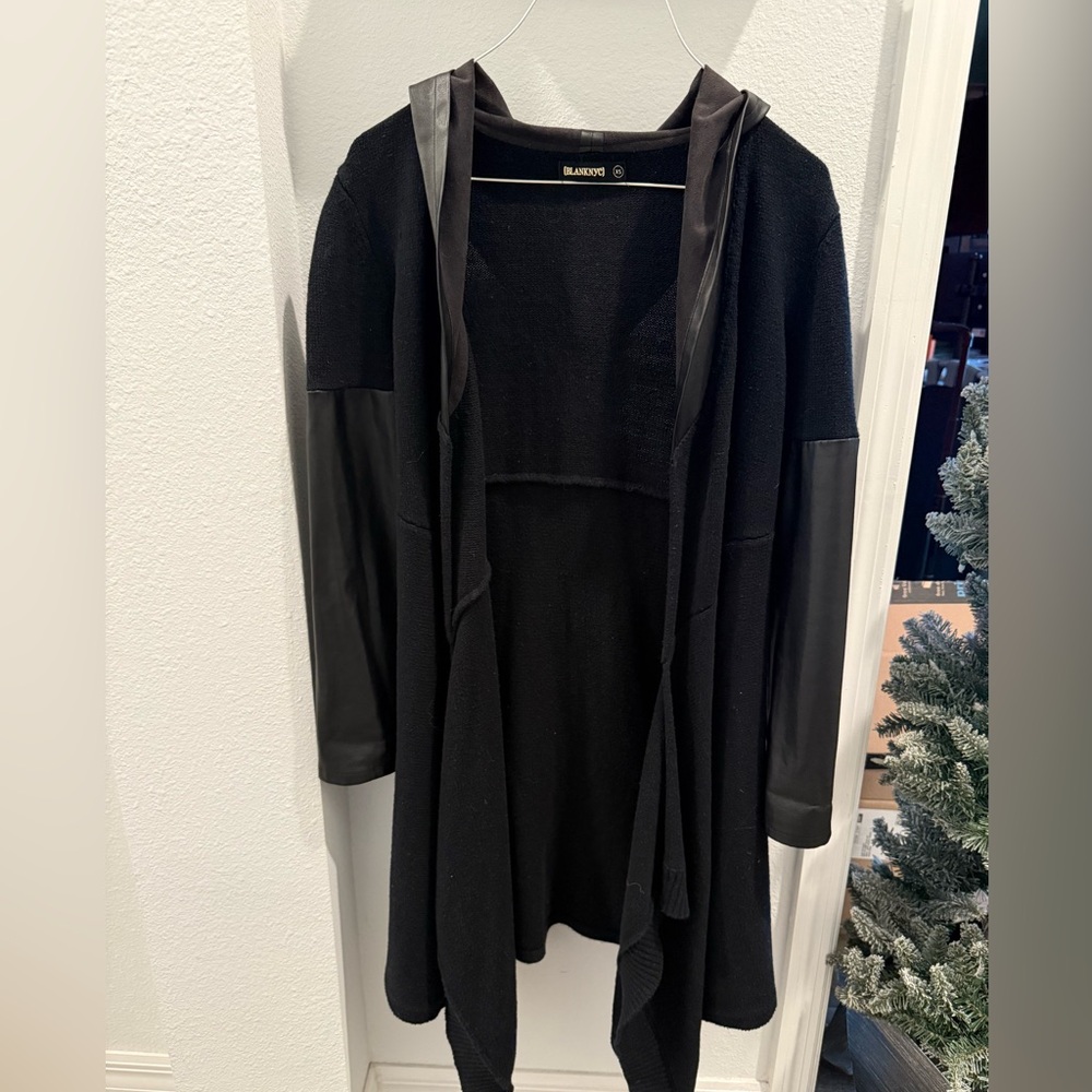 🖤 Blank NYC moto leather vibes cardigan 🖤